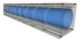 manufatti in calcestruzzo progetto in 3D