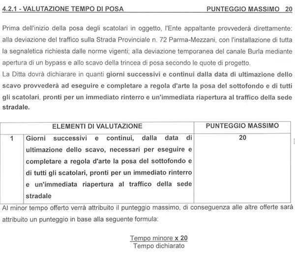 Valutazione dell'azienda e dei servizi Coprem.