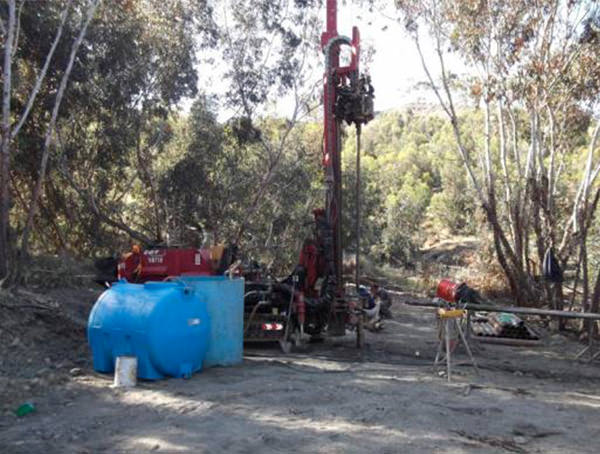 Cantiere metanodotto: foto della postazione.