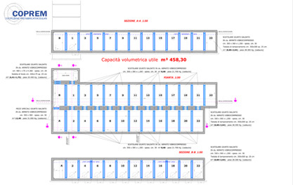 Dessins d’un bassin de rétention  Coprem Joint Soudé